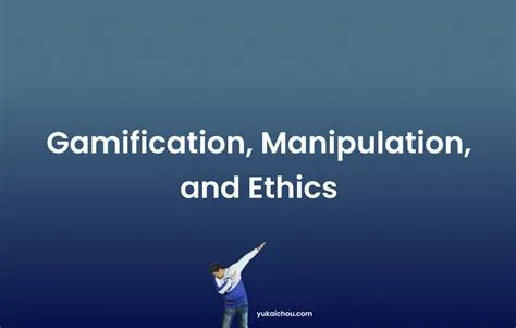 Is gamification manipulative?