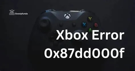 What is xbox assist code 0x87dd000f?