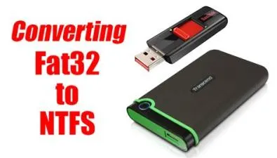 Should i use fat32 or ntfs for 32gb usb flash drive?