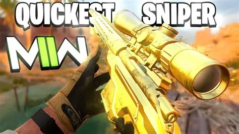 What is the fastest sniper in mw2?