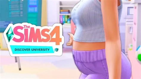 Can a sim get pregnant in university?