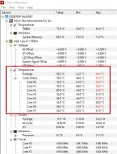 What is max cpu temp?