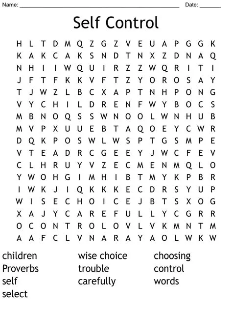 What control is word search?