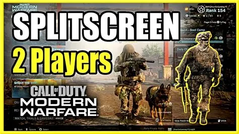 Can you play splitscreen on warzone?