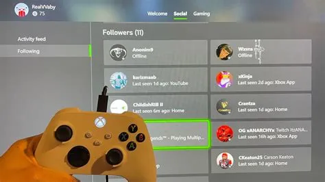 What do xbox followers see?