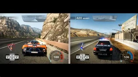 Does nfs hot pursuit 2010 have split-screen?