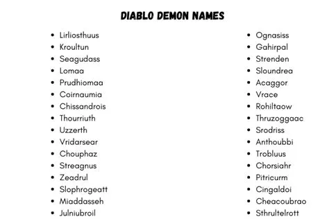 What is diablos name?