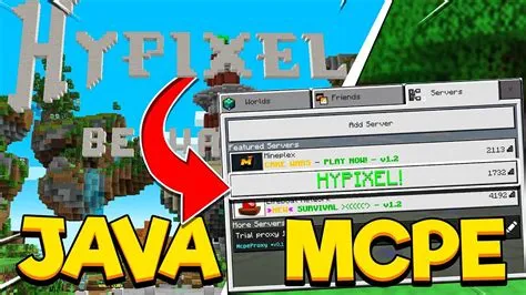 Is there a server where bedrock and java to play together?