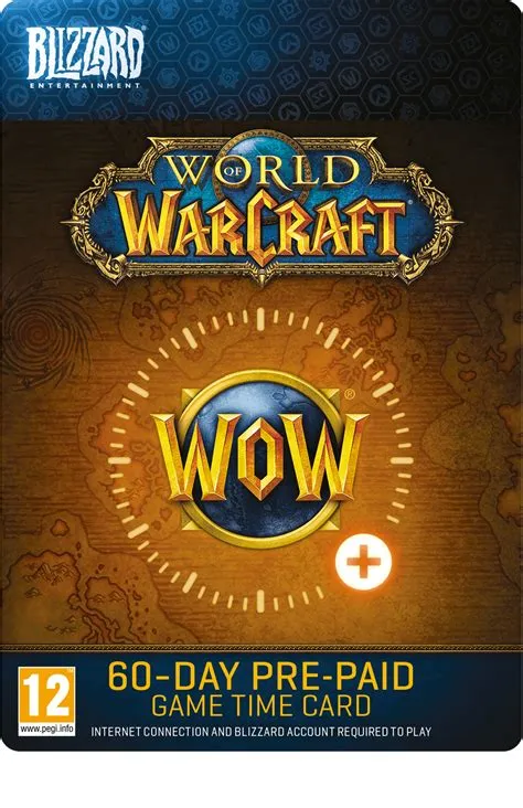 How much is 60 day game time in wow?