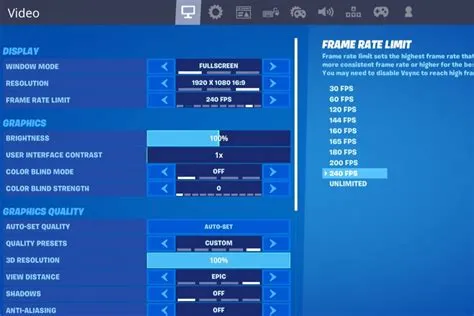 Does fortnite limit fps?