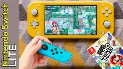 How many people can play mario party on switch lite?