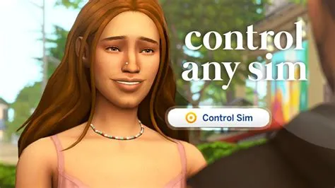 Why cant i control my sims in sims 4?