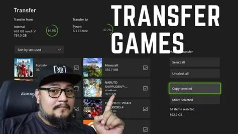 Can i transfer xbox, games to pc?