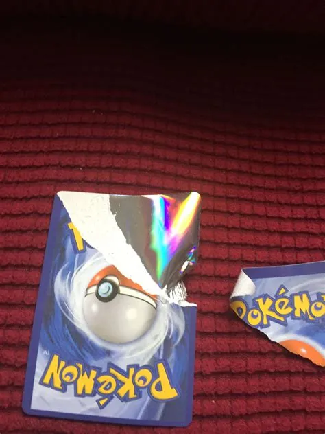 Is a pokémon card fake if it peels?