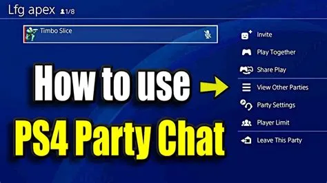 How does a ps4 chat work?