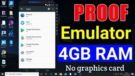 Is 4gb ram enough for emulation?