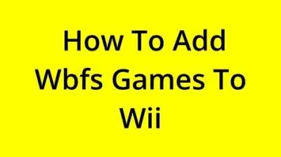 How do i add games to wbfs?