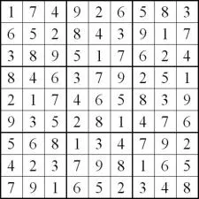 What is a chute in sudoku?