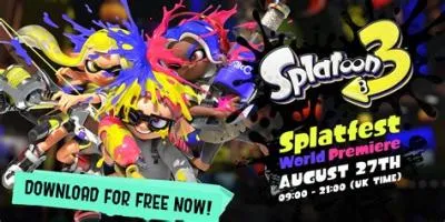 What time is the splatoon 3 splatfest europe?