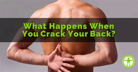 Is it ok to crack my back?