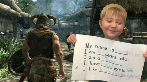 Will my kids grow up skyrim?