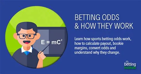 Do bookies change odds?