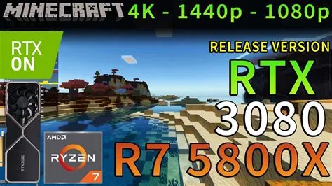 How much fps does a 3080 get in minecraft?