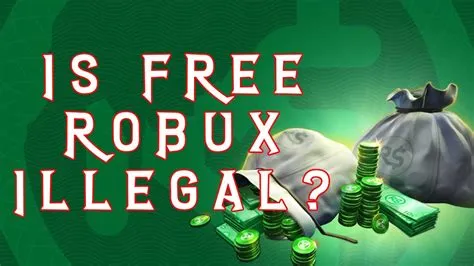 Is free robux illegal?