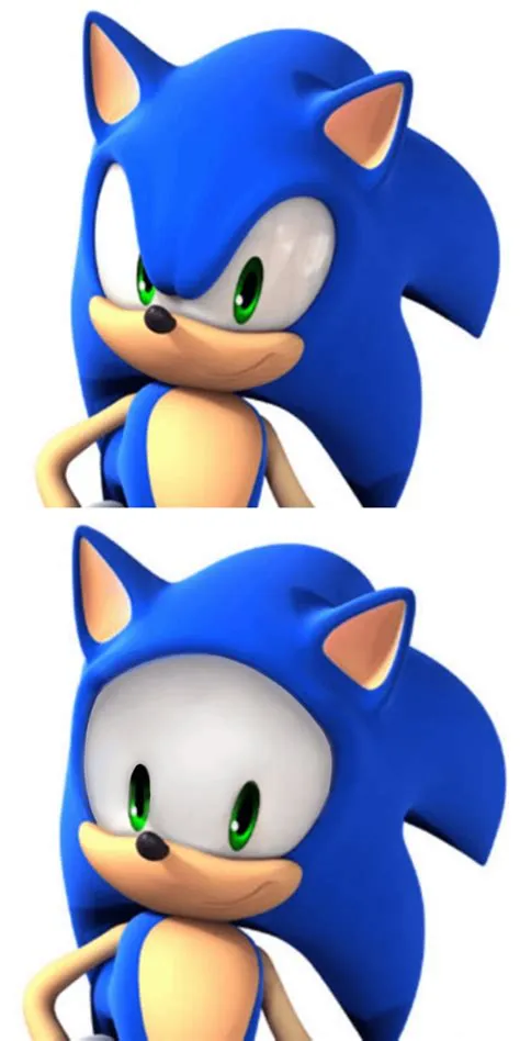 Is sonic one eyed?