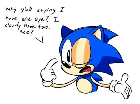 Does sonic have 1 eye or 2?