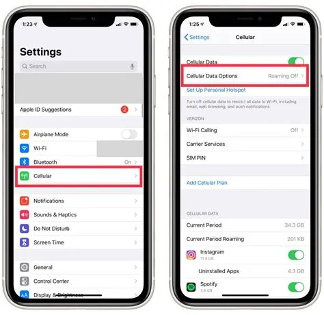 How do i set up cellular on my new iphone?