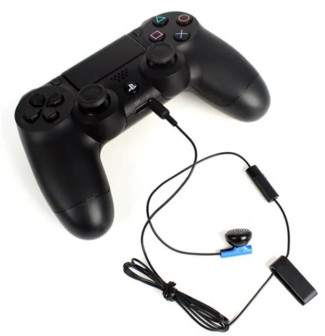 Where is the headphone jack on the ps4?