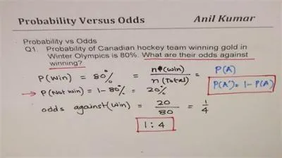 What is the difference between odds against and odds in favor?