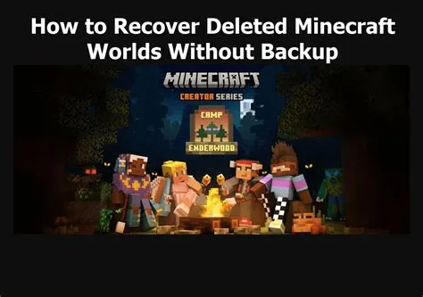 Can i recover a deleted minecraft world on ipad?