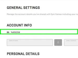 How do i find my epic games account?