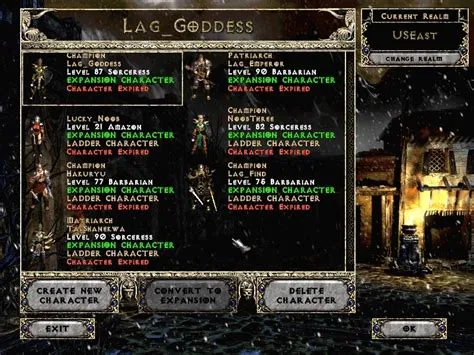 Does diablo 2 character expire in 10 days?