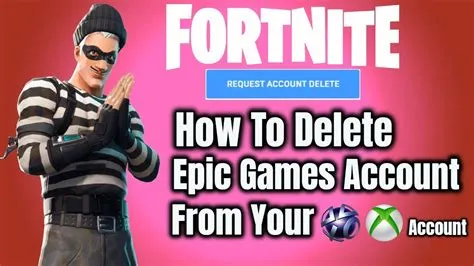 How do i delete my fortnite account on xbox?