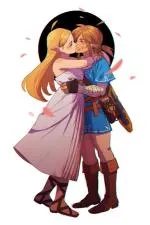 Do zelda and link ever kiss?