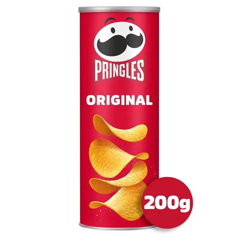 How tall is a 200g pringles can?