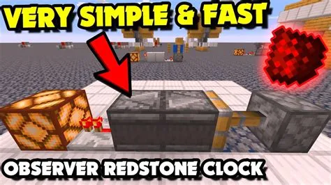 What is the fastest redstone clock?