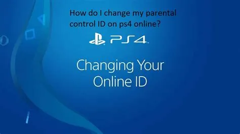 How do i change a child account on ps4?