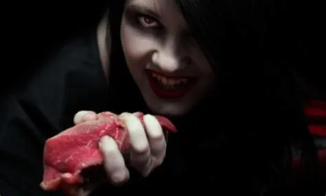 Can vampires survive on human food?