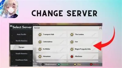Is it okay to change server in tower of fantasy?