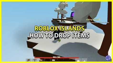 Is there a drop item limit on roblox islands?