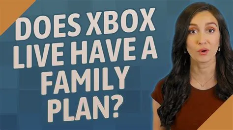 How does xbox live family plan work?