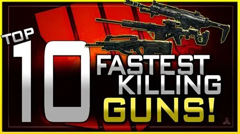 What is the fastest killing gun in mw multiplayer com?