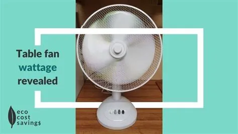 How many watts does a fan use?