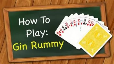 Do you need a run in gin rummy?