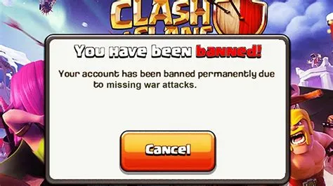 Can coc account be banned?