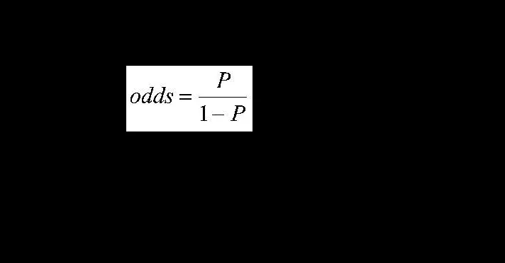 What is the formula for odds?